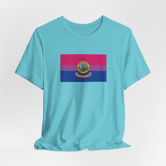 Idaho Bisexual Pride Flag T-shirt, Several Color Options
