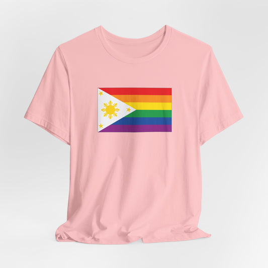 Philippines Rainbow Pride Flag T-shirt, Several Color Options