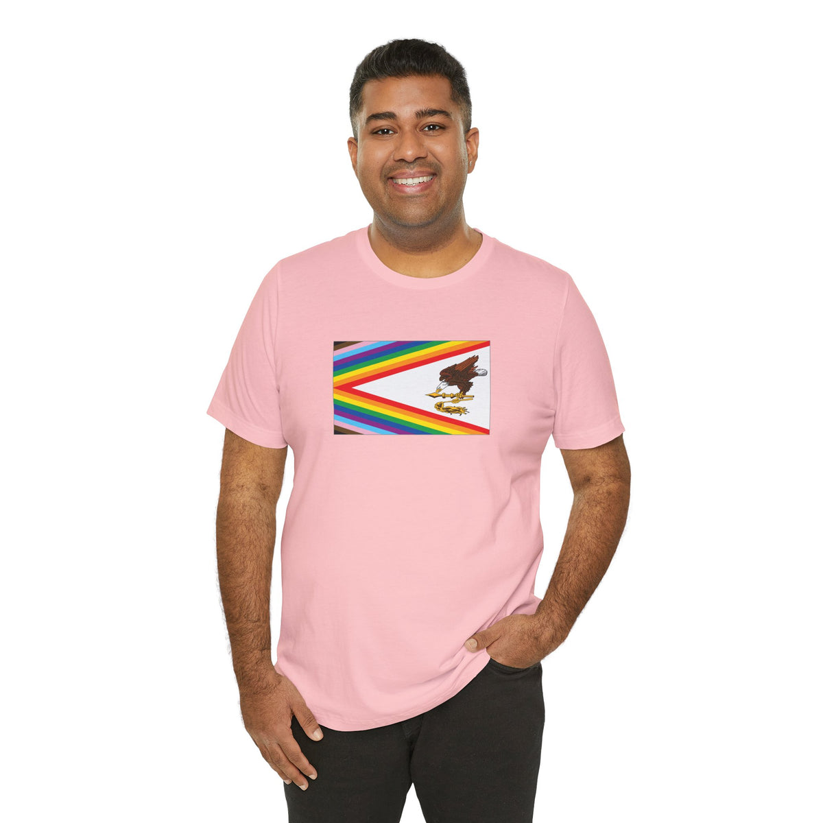 American Samoa Rainbow Pride Flag T-shirt, Several Color Options