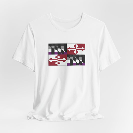 Maryland Asexual Pride Flag T-shirt, Several Color Options
