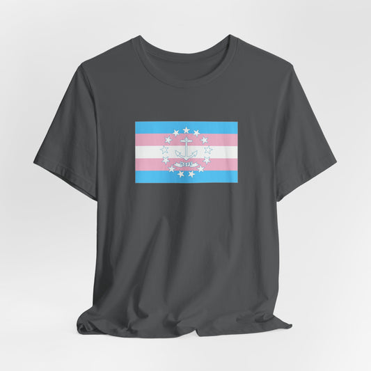 Rhode Island Transgender Pride Flag T-shirt, Several Color Options