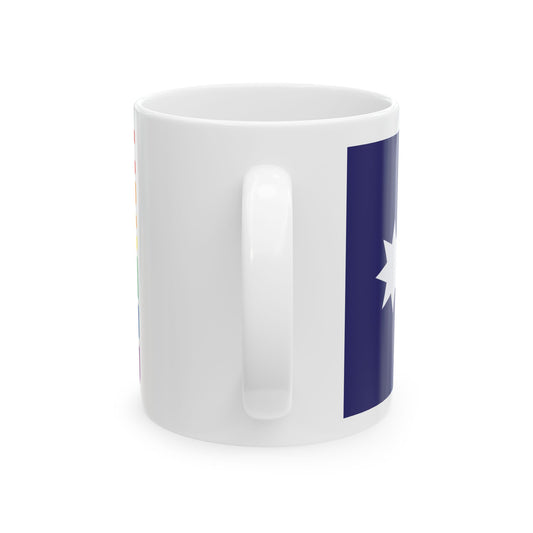 Minnesota Rainbow Pride Flag "UNITED" Ceramic Mug