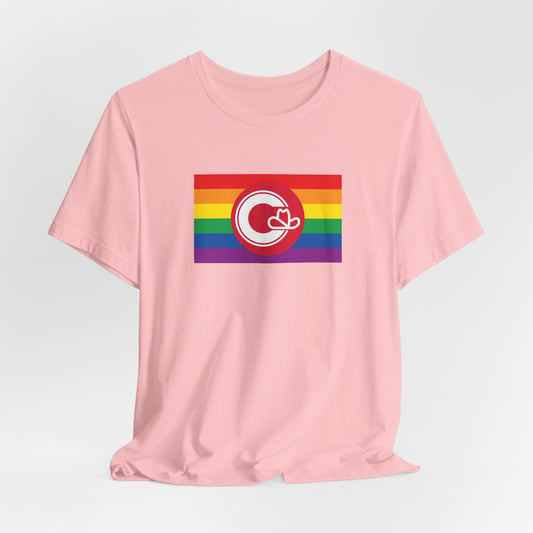 Calgary, Canada Rainbow Pride Flag T-shirt, Several Color Options