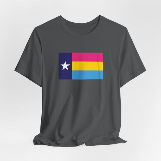 Texas Pansexual Pride Flag T-shirt, Several Color Options