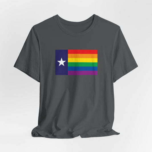 Texas Rainbow Pride Flag T-shirt, Several Color Options