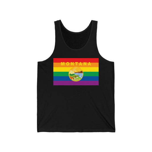 Montana Rainbow Pride Flag Jersey Tank