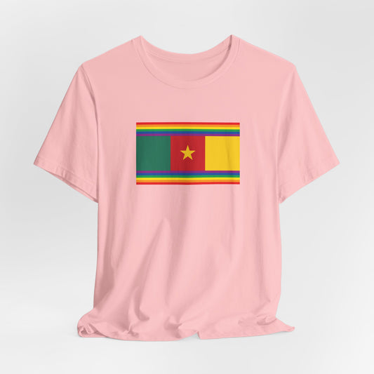 Cameroon Rainbow Pride Flag T-shirt, Several Color Options