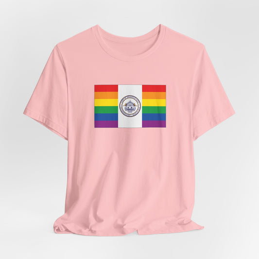 Atlantic City, New Jersey Rainbow Pride Flag T-shirt, Several Color Options