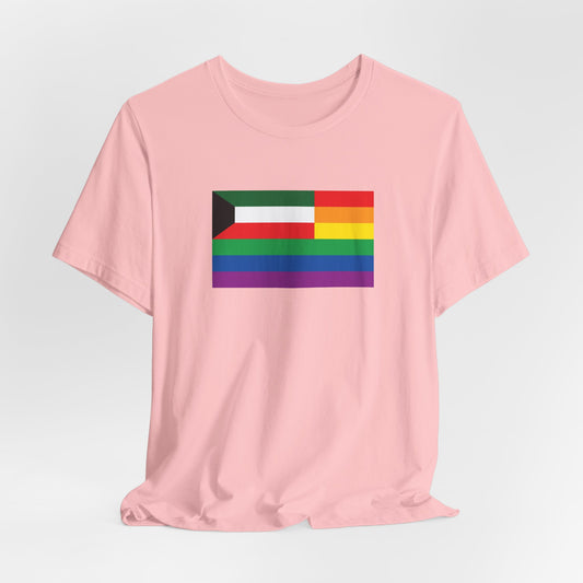 Kuwait Rainbow Pride Flag T-shirt, Several Color Options