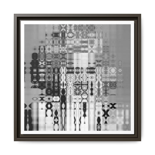 Sex-Book-Era Pop Icon Abstract Portrait Collage Art, Matte Canvas, Framed (Multi-color options)