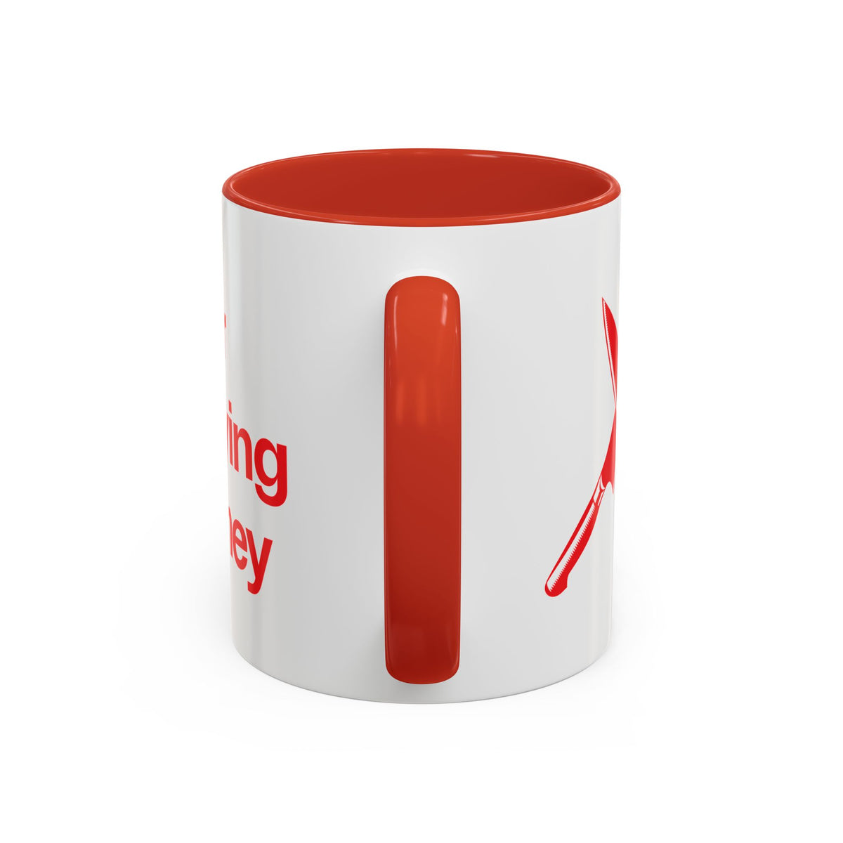 I will never stop worrying about Britney, White with Red Accent Coffee Mug (11oz)
