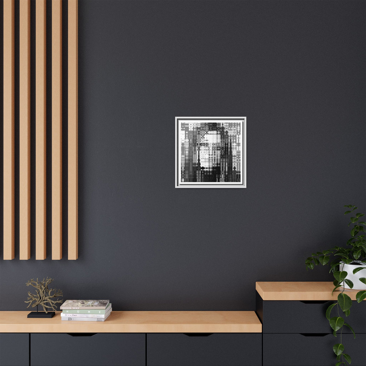 Feminist Icon Gloria Steinem Abstract Portrait Collage Art, Matte Canvas, Framed (Multi-color options)