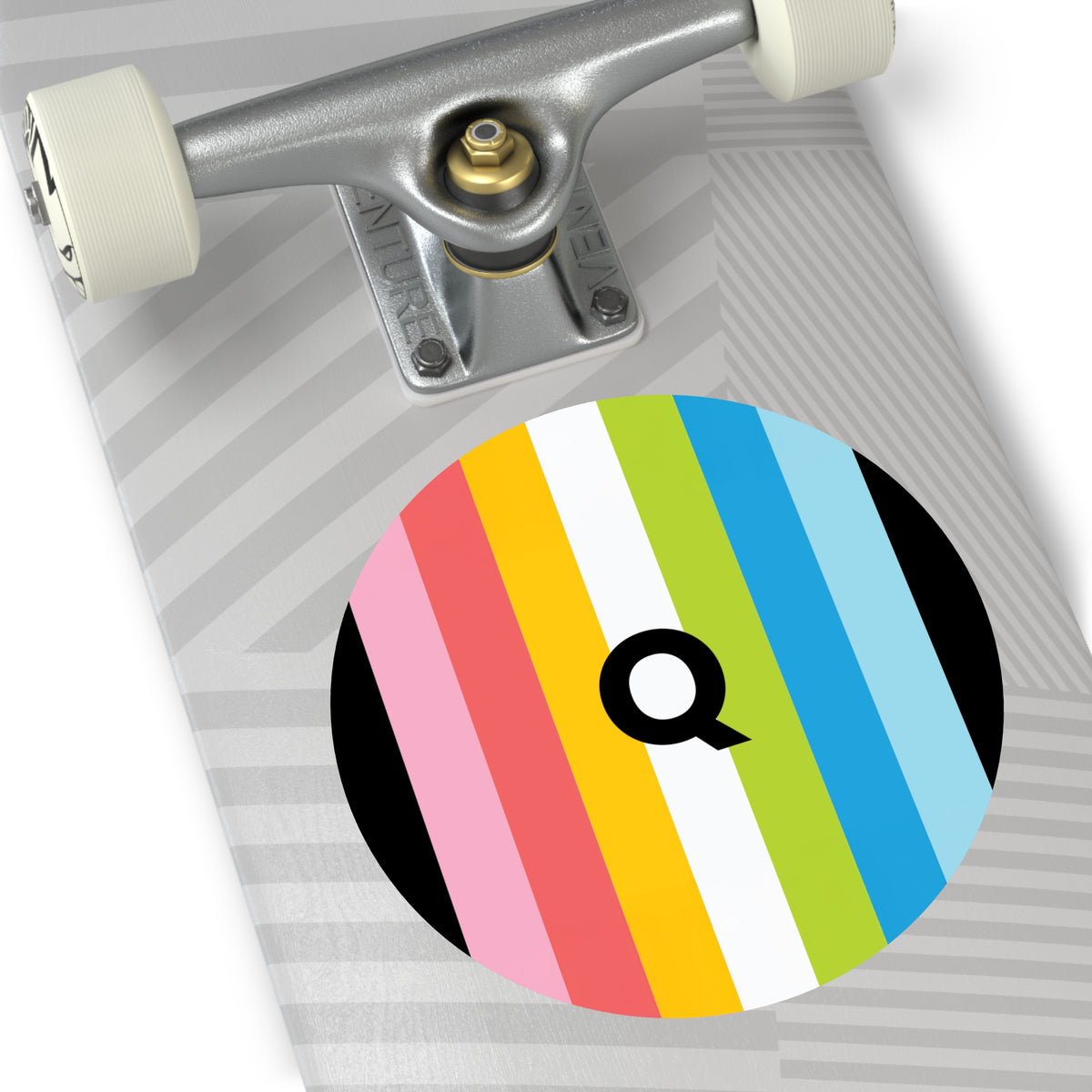 "Q" Queer Pride Flag Vinyl Sticker