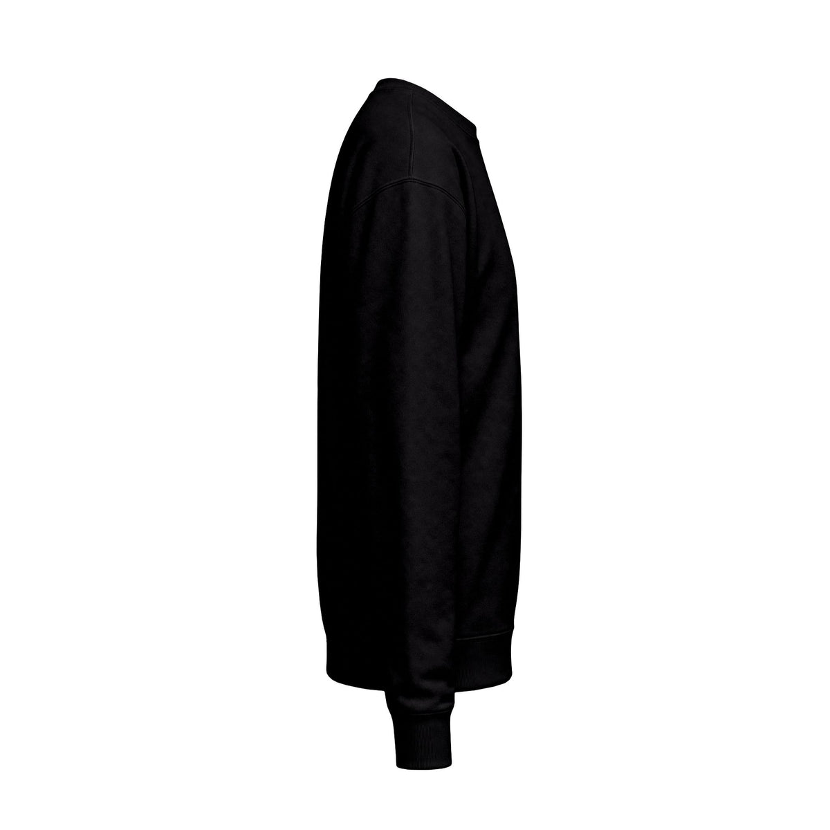 QUEER (but not into bright colors) Fleece Crewneck Sweatshirt - Black with Dark Gray Deco