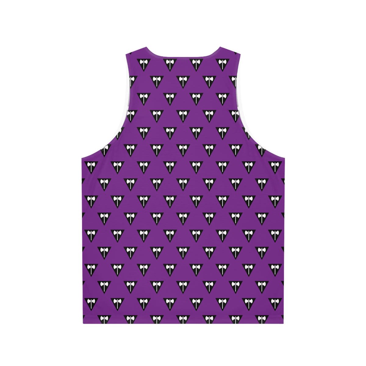 Labrys Lesbian Pride Tank Top - black triangle & labrys deco