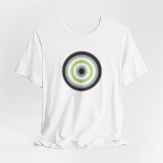 Agender Pride Gradient Orb T-Shirt — Minimalist Agender T-Shirt