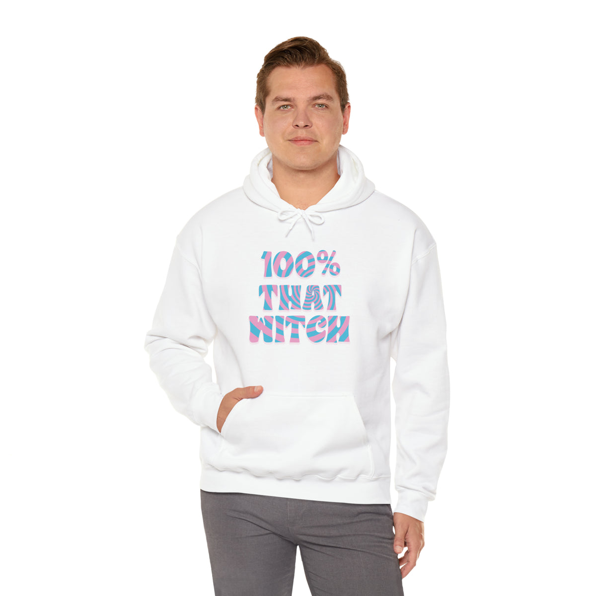 100% THAT WITCH Hoodie - trans deco spiral