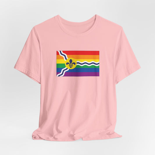 Saint Louis, Missouri Rainbow Pride Flag T-shirt, Several Color Options