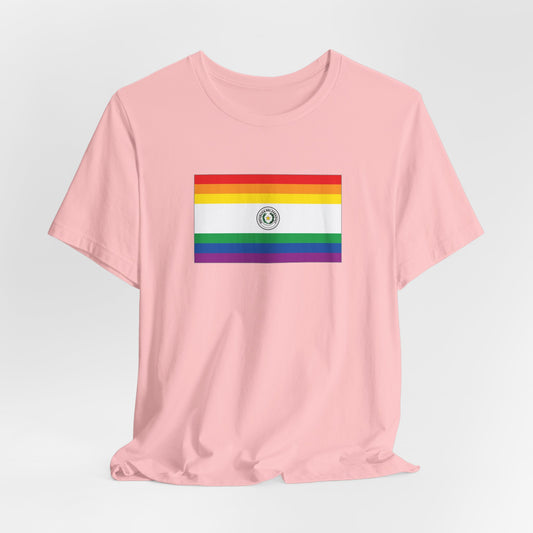 Paraguay Rainbow Pride Flag T-shirt, Several Color Options