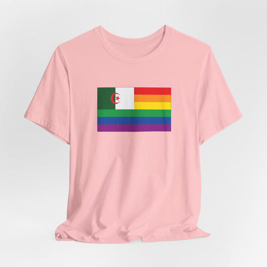 Algeria Rainbow Pride Flag T-shirt, Several Color Options