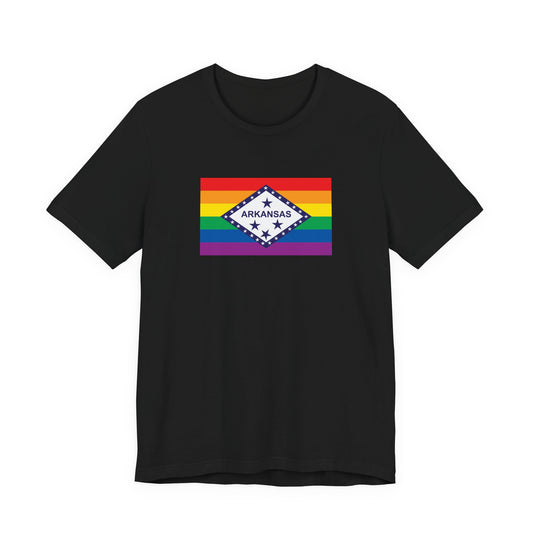 Arkansas Rainbow Pride Flag T-shirt, Several Color Options
