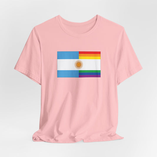 Argentina Rainbow Pride Flag T-shirt, Several Color Options