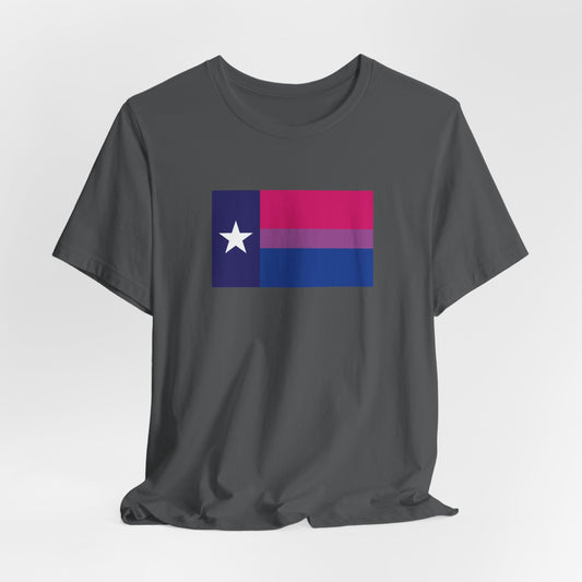 Texas Bisexual Pride Flag T-shirt, Several Color Options
