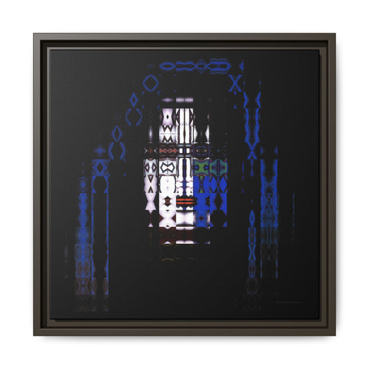 Knights In Satan's Service, SpaceAce Abstract Portrait Collage Art, Matte Canvas, Framed (Multi-color options)