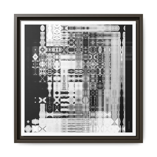 Strike-a-Pose Pop Icon Abstract Portrait Collage Art, Matte Canvas, Framed (Multi-color options)