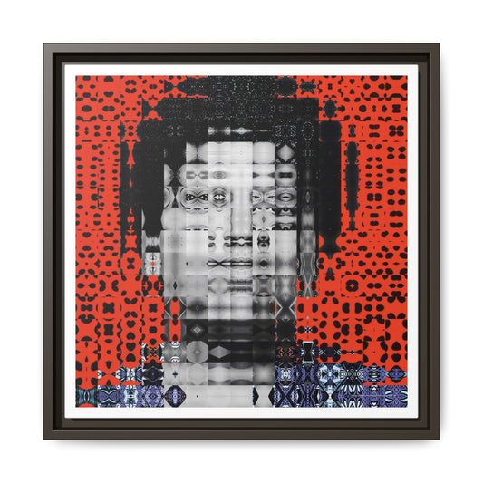 Iconic Foundational Feminist icon Audre Lorde Abstract Portrait Collage Art, Matte Canvas, Framed (Multi-color options)