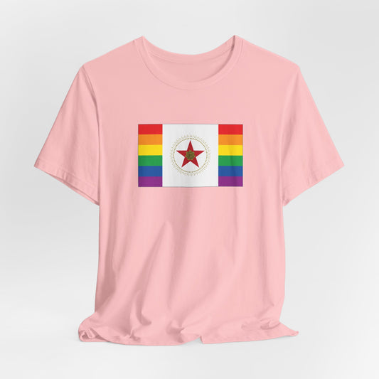 Birmingham, Alabama Rainbow Pride Flag T-shirt, Several Color Options