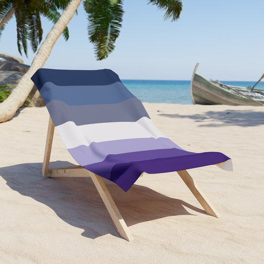 Butch Lesbian Pride Flag Beach Towel - vertical stripe deco