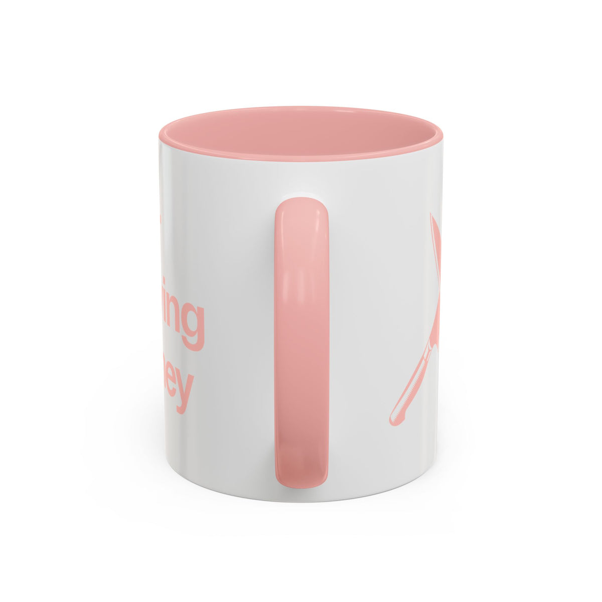 I will never stop worrying about Britney, White with Pink Accent Coffee Mug (11oz)