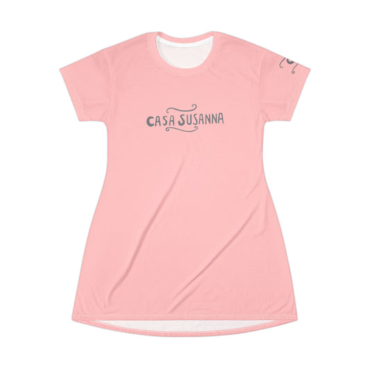 Casa Susanna T-Shirt Dress — Vintage Transgender Haven Tribute T-Shirt Dress