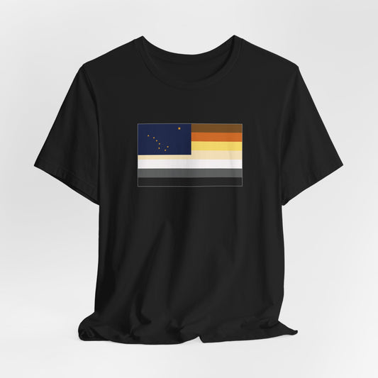 Alaska Bear Pride Flag T-shirt, Several Color Options