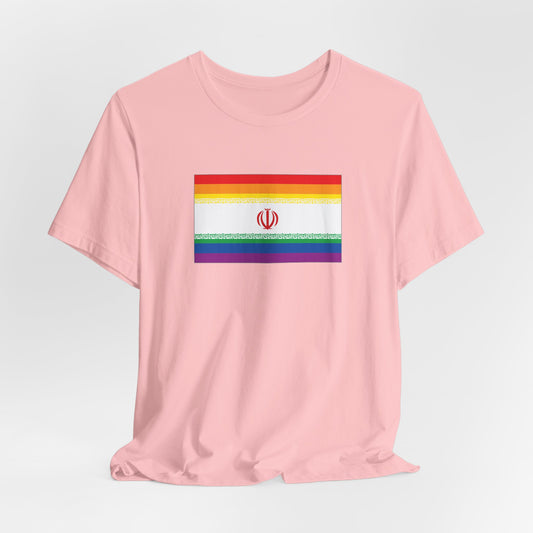 Iran Rainbow Pride Flag T-shirt, Several Color Options