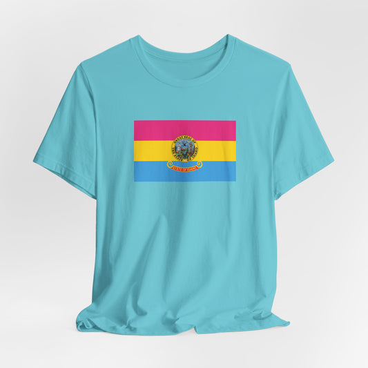 Idaho Pansexual Pride Flag T-shirt, Several Color Options