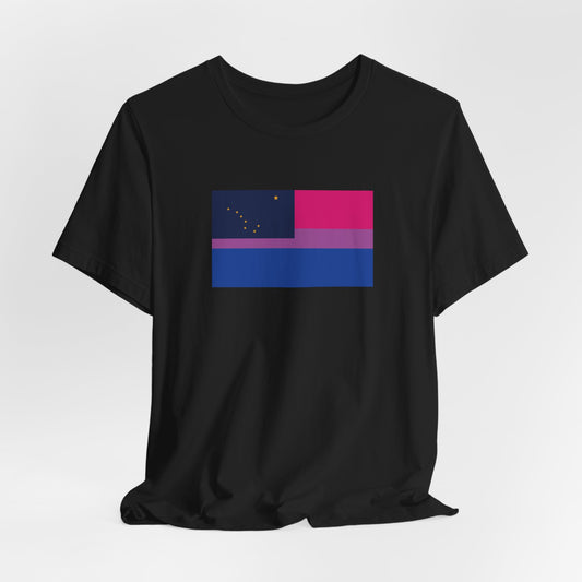 Alaska Bisexual Pride Flag T-shirt, Several Color Options