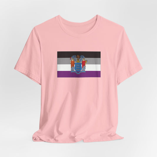 New Jersey Asexual Pride Flag T-shirt, Several Color Options