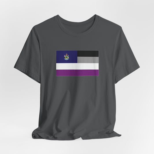 Maine Asexual Pride Flag T-shirt, Several Color Options