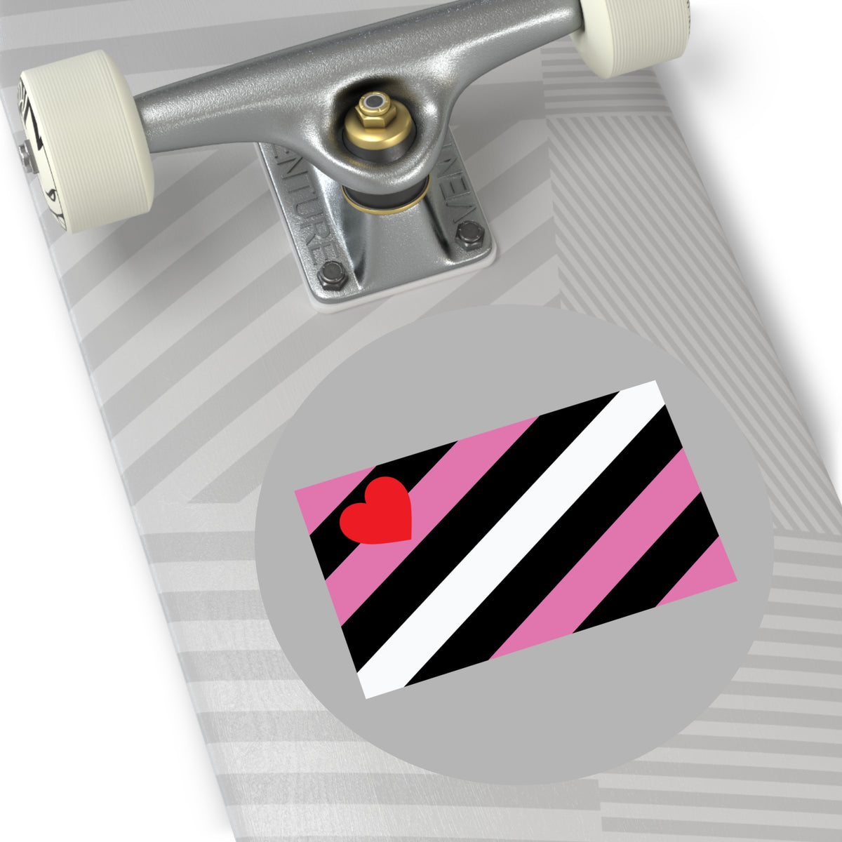 Leather Girl Pride Flag Vinyl Sticker