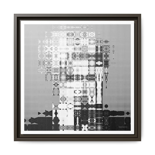 Iconic Early Queen-of-Pop Abstract Portrait Collage Art, Matte Canvas, Framed (Multi-color options)