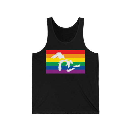 Great Lakes Region Rainbow Pride Flag Jersey Tank
