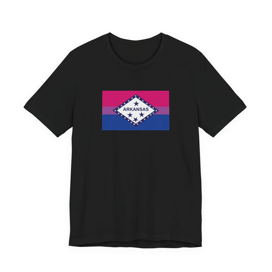 Arkansas Bisexual Pride Flag T-shirt, Several Color Options