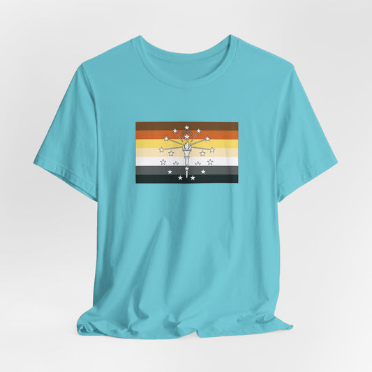 Indiana Bear Pride Flag T-shirt, Several Color Options