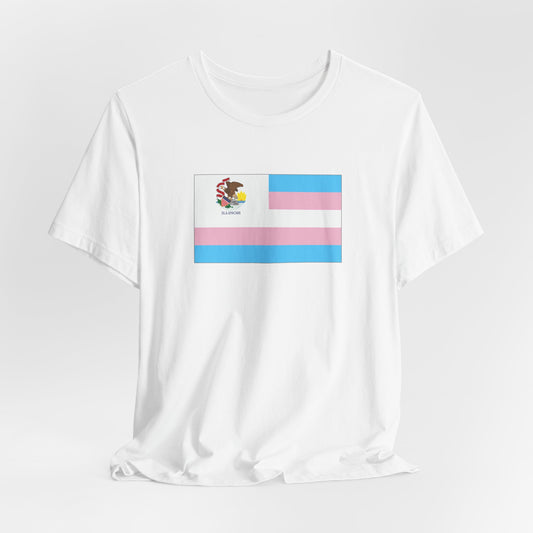 Illinois Transgender Pride Flag T-shirt, Several Color Options