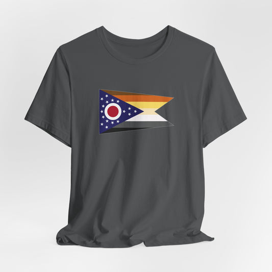 Ohio Bear Pride Flag T-shirt, Several Color Options