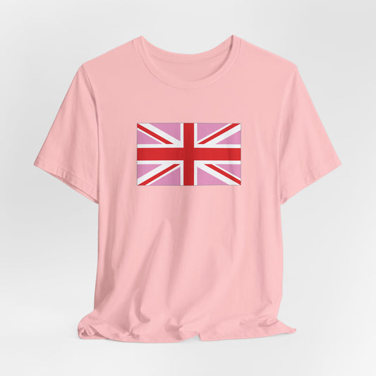 United Kingdom Pink Pride Flag T-shirt, Several Color Options