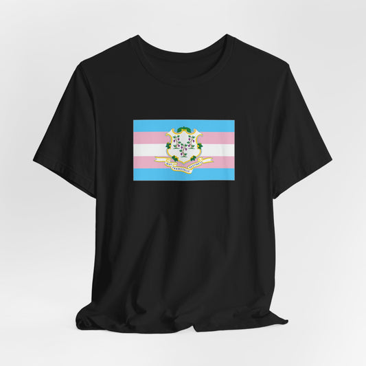 Connecticut Transgender Pride Flag T-shirt, Several Color Options