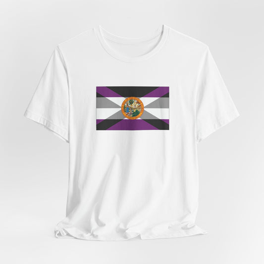 Florida Asexual Pride Flag T-shirt, Several Color Options